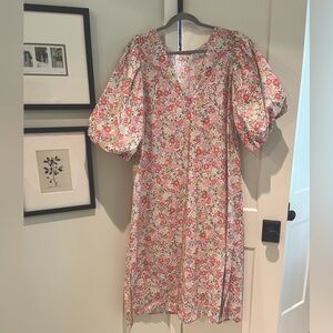 H&M floral puff sleeve dress